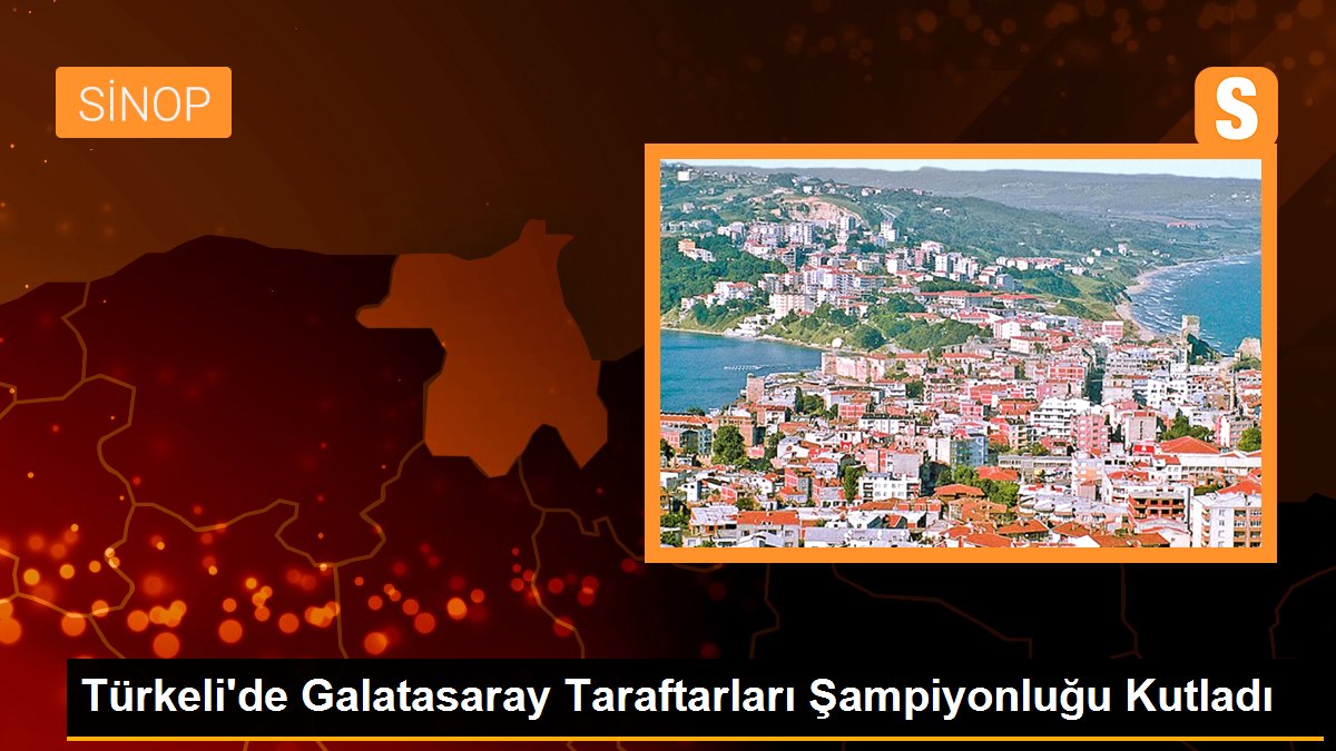  Türkeli’de Galatasaray Taraftarları Şampiyonluğu Kutladı