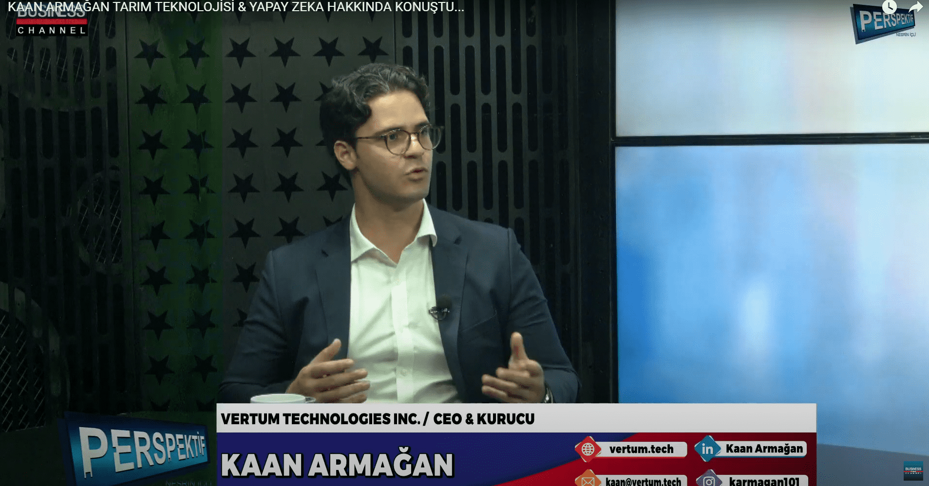 KAAN ARMAĞAN TARIM TEKNOLOJİSİ & YAPAY ZEKA HAKKINDA KONUŞTU…