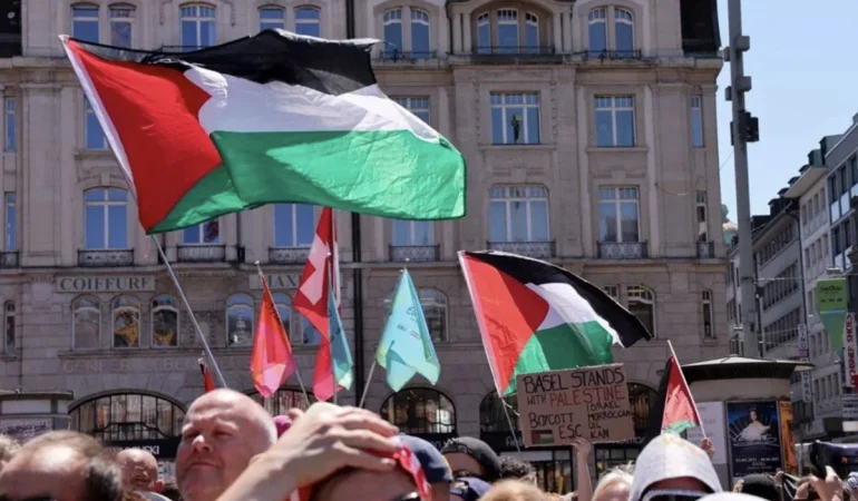 EUROVISION YARI FİNALİNDE GAZZE MESAJI