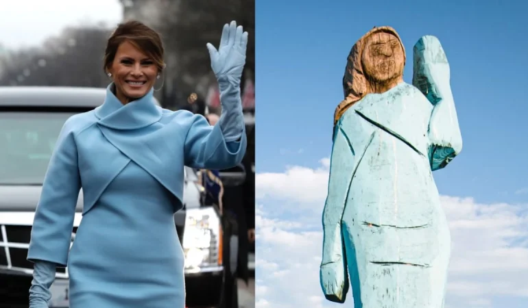 MELANIA TRUMP’IN SLOVENYA’DAKİ HEYKELİ KAYBOLDU