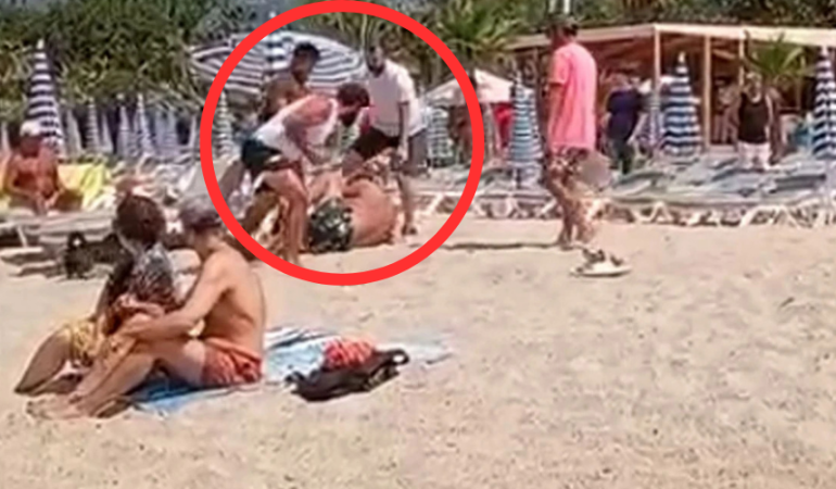 ALANYA’DA ŞEZLONG ALMAYAN TURİST DARP EDİLDİ!