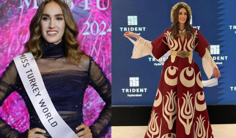 İDİL BİLGEN’İN AY-YILDIZLI KAFTANI GÖZ KAMAŞTIRDI