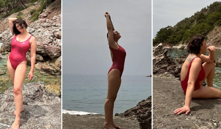 NURGÜL YEŞİLÇAY TATİL SEZONUNU AÇTI!