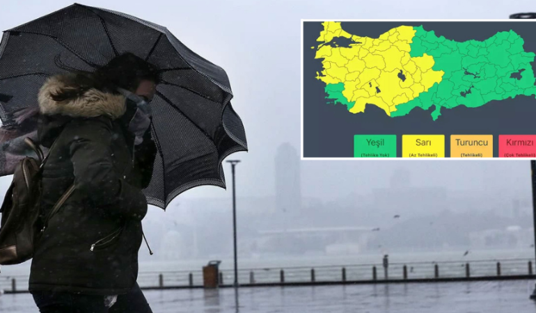 METEOROLOJİ’DEN 38 İL İÇİN SARI KODLU UYARI
